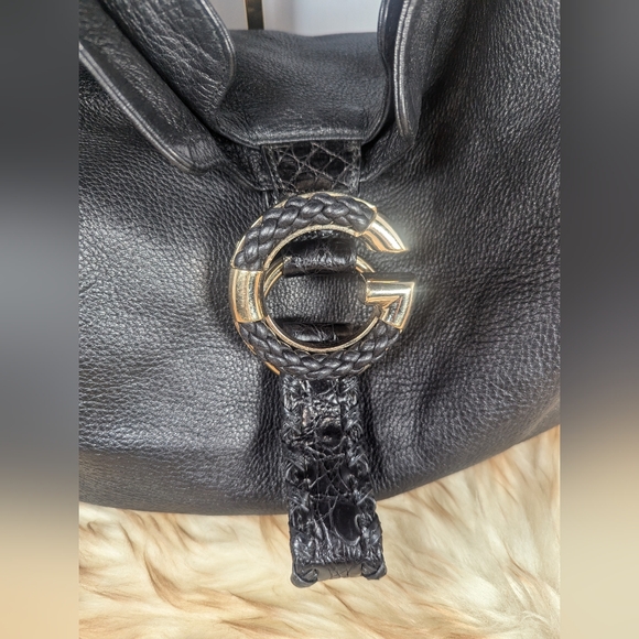 Gucci G Wave Medium Shoulder Bag in Black Pebbled Leather /Prie Firm** - Picture 7 of 13